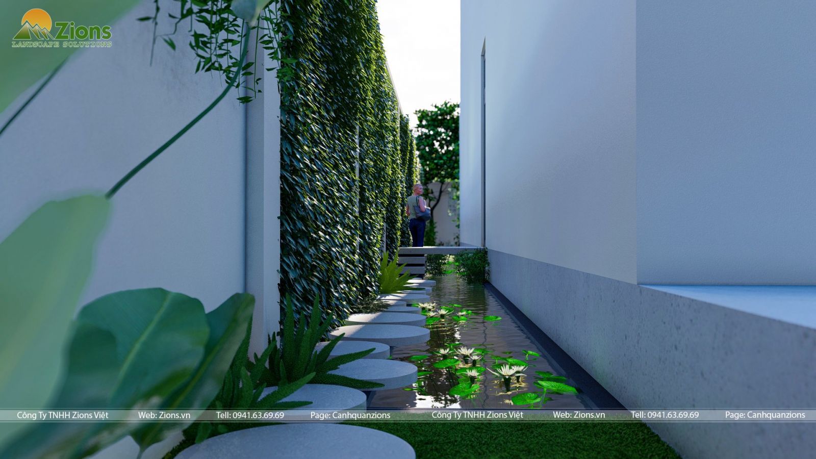 ý tưởng thiết kế vườn bên hông nhà 